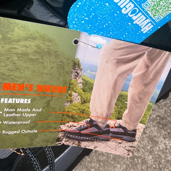 Ozark Trail M OT Waterproof Hike Low Black NWT Men’s 9.5 - Picture 5 of 7